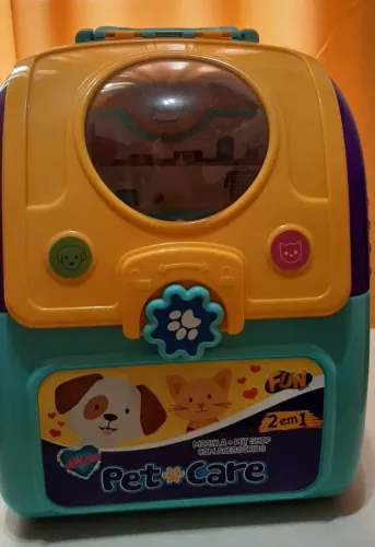 Mochila Pet Care 2 em 1 com Acessórios