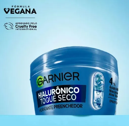 Hidratante Facial Garnier Hialurônico Toque Seco 85g Hidratação Profunda e Rápida Absorção