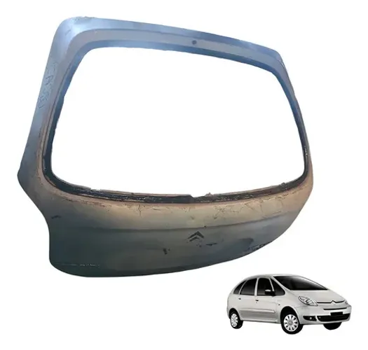 Tampa Traseira Porta Malas Citroen Picasso 2002 A 2010 Prata