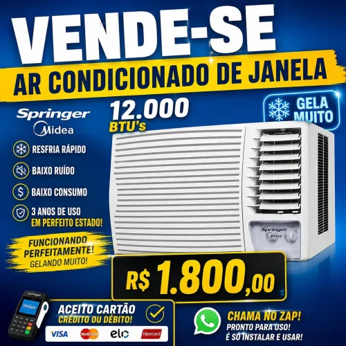 Ar condicionado Splinter 12000 BTUs usado