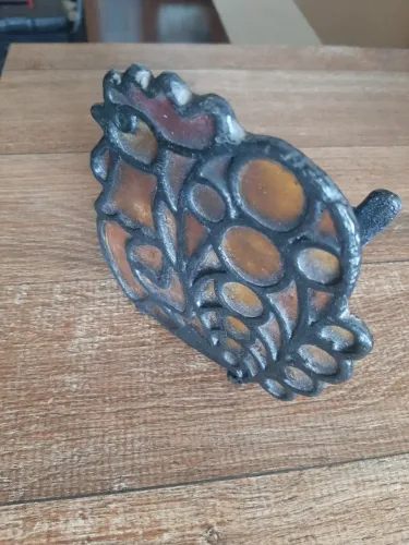 Antigo porta guardanapos em ferro fundido. Vintage !!!