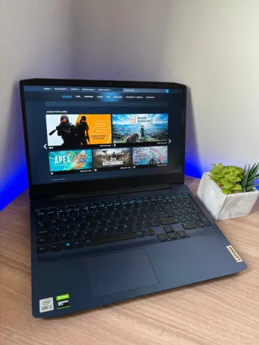 Notebook Gamer Lenovo i5 GTX 1650 512GB