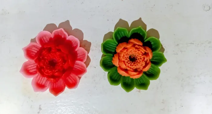 Velas flutuantes flor de lotus aromáticas