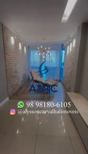 Alugo apartamento com 77 m² semi mobiliado