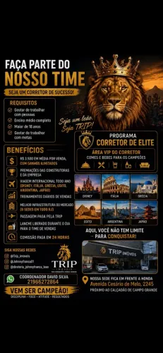 Vaga de emprego sem experiência Campo Grande *