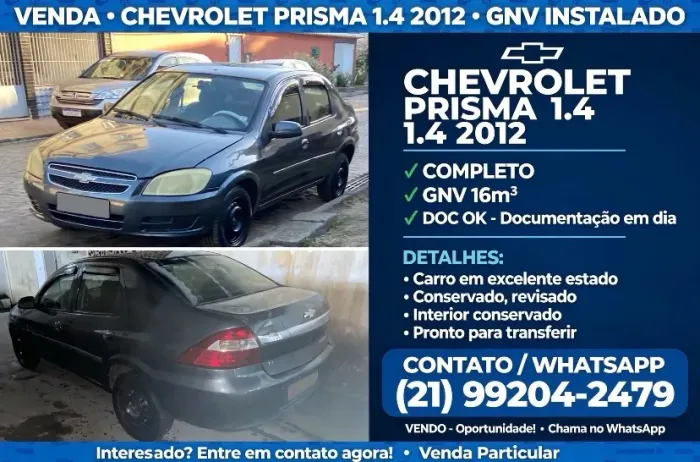 Chevrolet Prisma Sed. Maxx/ LT 1.4 8V Econof. 4P 2012