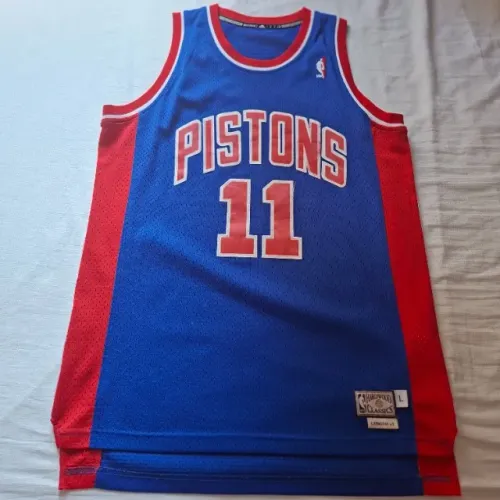 Regata Basquete Adidas NBA Detroit Pistons 11 Thomas Hardwood Classics