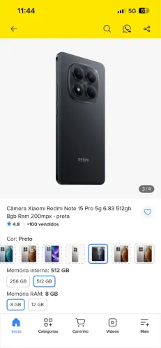 Celular Xiaomi 15t pto
