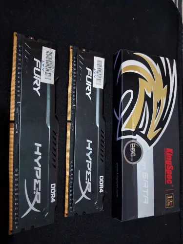 Memória ddr4 8gb / ssd m2 sata 256gb