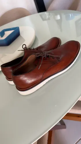 Sapato couro legítimo marrom