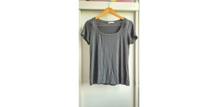 Blusa Básica Rabusch Preta Tam G Decote Redondo