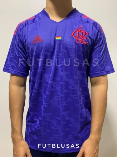 Camisa Flamengo Pride ROXA 2021/ NOVA / G