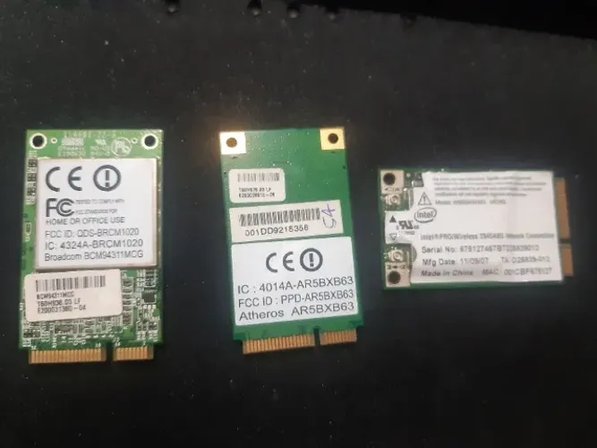 Placa de rede wireless de notebook antigo. Tenho 3 unidades