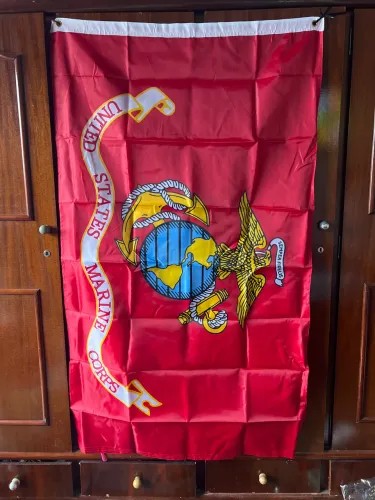 BANDEIRA USMC ORIGINAL DOS ESTADOS UNIDOS 