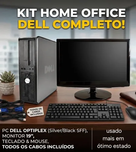 Computador completo, Dell optiplex, usado, em ótimo estado