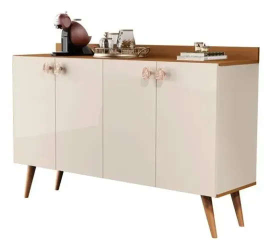 Cantinho Do Café Bia 4 Portas Pé Palito Retrô Buffet<br>