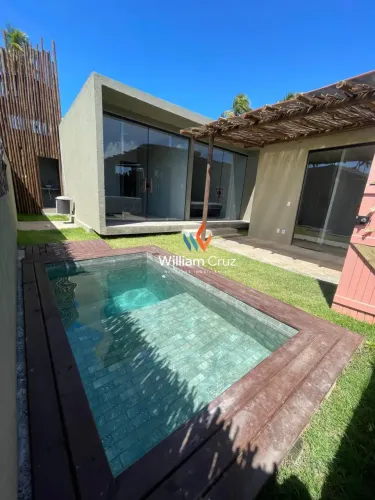 Praia do Patacho, em Milagres. Casa com piscina privativa