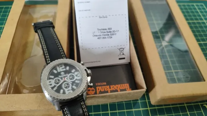 Relógio Timberland Qt7121101 Aço Inox, Couro - Como Novo