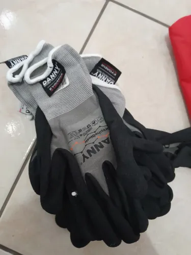 Kit  6 pares de luvas anticorpo bolsas para ferramentas  capacete bota 41 com biqueira180$