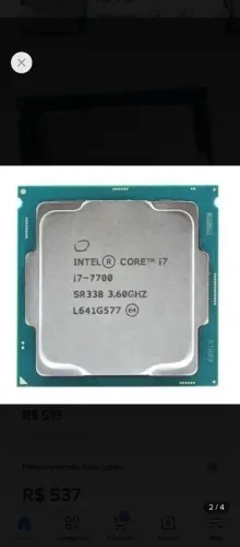 Vendo Processador i7 7700
