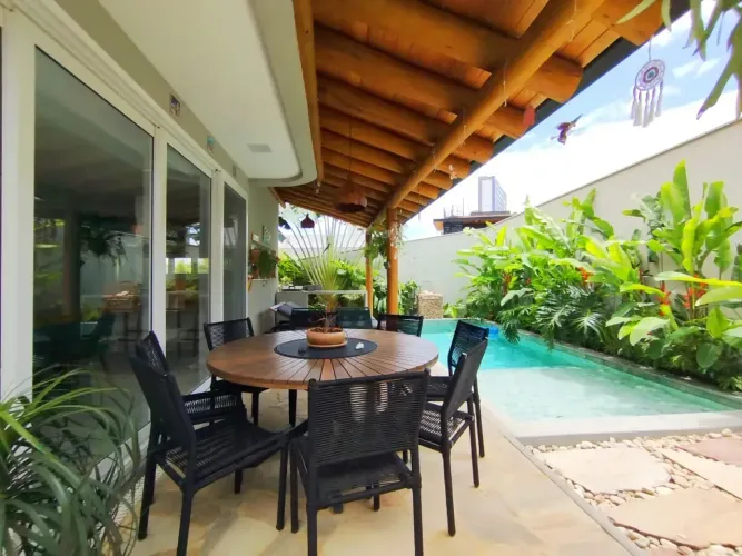 Casa Duplex Alto Padrão 03 Suites Totalmente Mobiliada No Cond. Porto Cotovelo