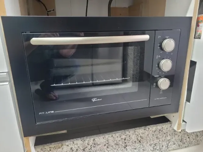 FORNO ELÉTRICO DE EMBUTIR FISCHER - FIT LINE 48 LITROS