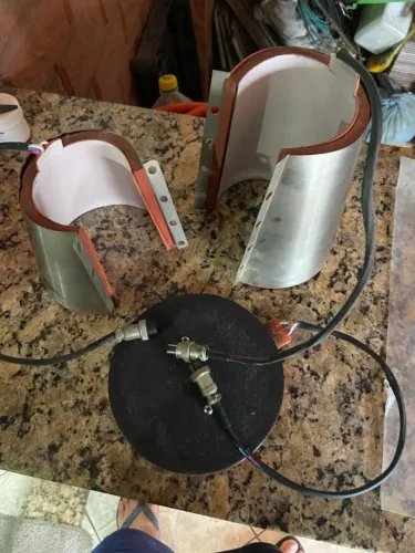 Resistências para Canecas cônicas e 1 placa de prensa térmica
