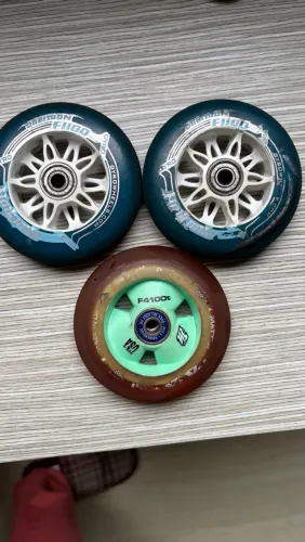 Kit 3 rodas 90 a 100 mm patins 