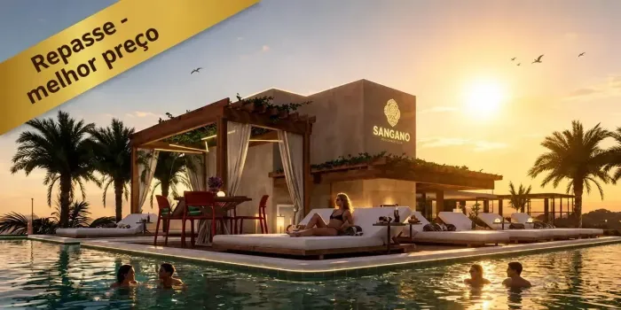 PORTO DE GALINHAS - Flat 24 m² com 1 quarto térreo, leste e financiável