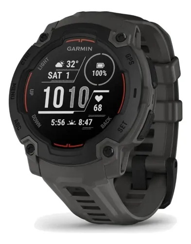 Relógio Garmin Instinct E 45mm GPS Smartwatch Preto Novo