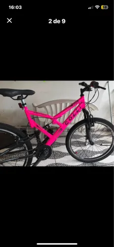 Bicicleta GPS 148 dupla suspensão e freio. Aro 26