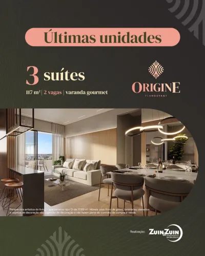 117m² com 3 suítes