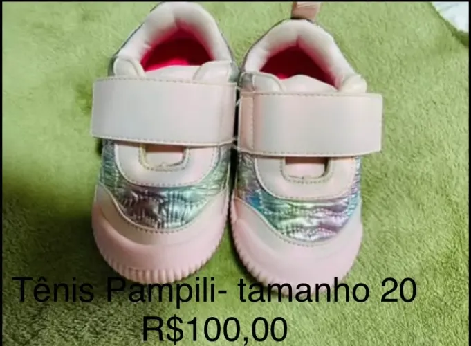 Tênis Pampili Rosa/Prata!