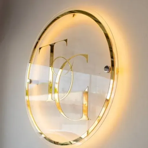 Placa em acrílico Neon Led