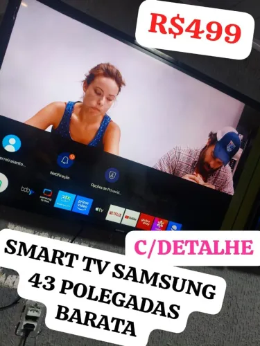 SMART TV SAMSUNG 43 POLEGADAS BARATA R$499.