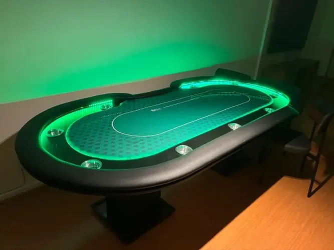 Mesa de Poker Tecido Impermeável - Brinde: 1000 fichas - 9 pessoas + Entrada pro Dealer