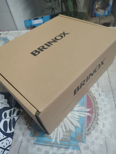 Conjunto de 10 potes herméticos vidro com trava 640ml Brinox