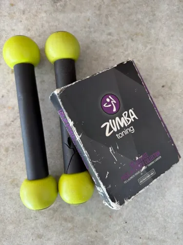 Zumba Toning Sticks e Caixa do conjunto Zumba toning