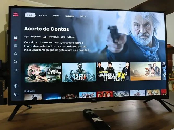 Smart TV LED 32" Full HD TCL S5400AF com Android TV Chromecast integrado