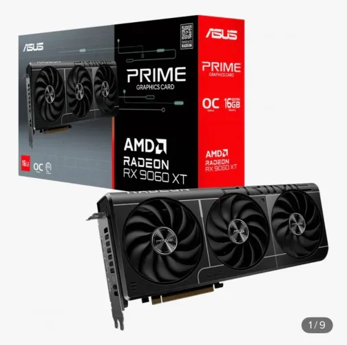 PLACA DE VIDEO ASUS RADEON RX 9060 XT PRIME OC EDITION, 16GB