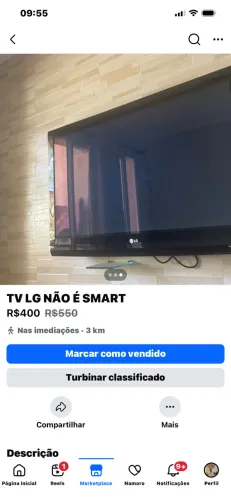 Tv LG Plasma não é smart 