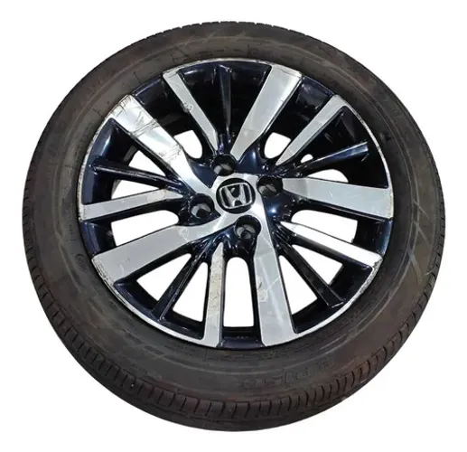 Roda C/pneu Aro 16 Honda City Hatch 1.5 2022/2025 C/detalhe Branco