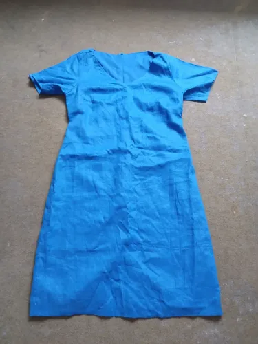 VESTIDO AZUL TURQUESA
