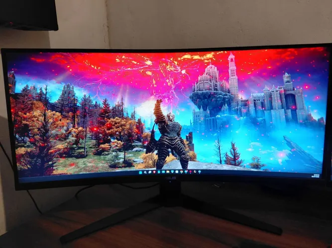 Monitor 34 polegadas 180hz wqhd curvo asus tuf