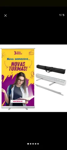 Porta banner retratil 