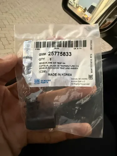 Sensor De Temperatura Externa Cruze Onix Prisma Cobalt Spin