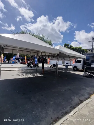 Locação de tenda,mesas, cadeiras,caixa térmica, isopor.