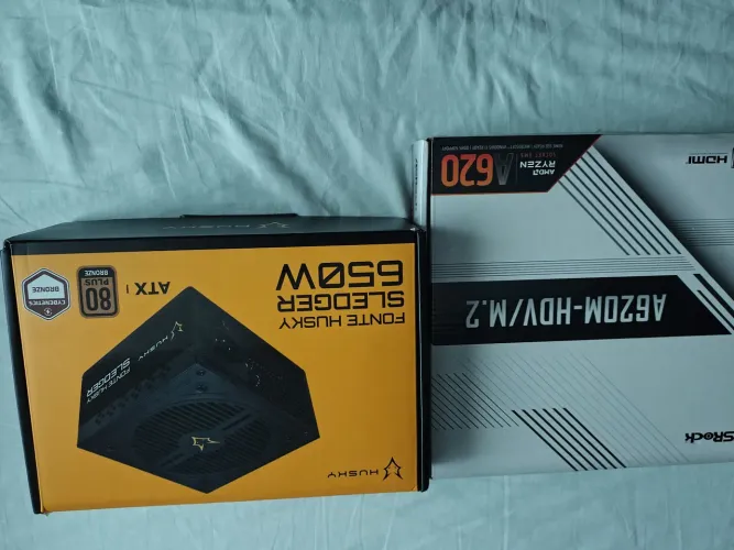 Kit Asrock A620M-HDV/M2 + Fonte Husky Sledger 650w Bronze