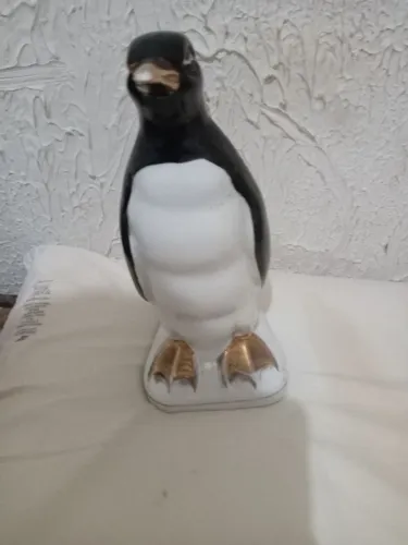 pinguim de geladeira de porcelana vintage usado