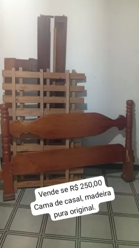 Cama madeira casal 